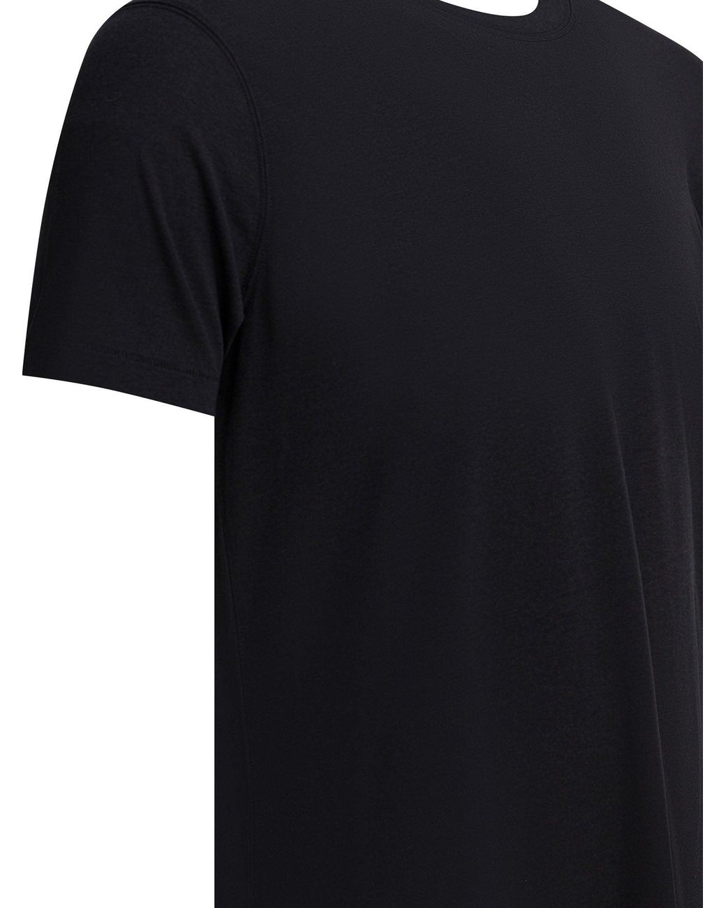 Tom Ford Black Lyocell And Cotton T-Shirt