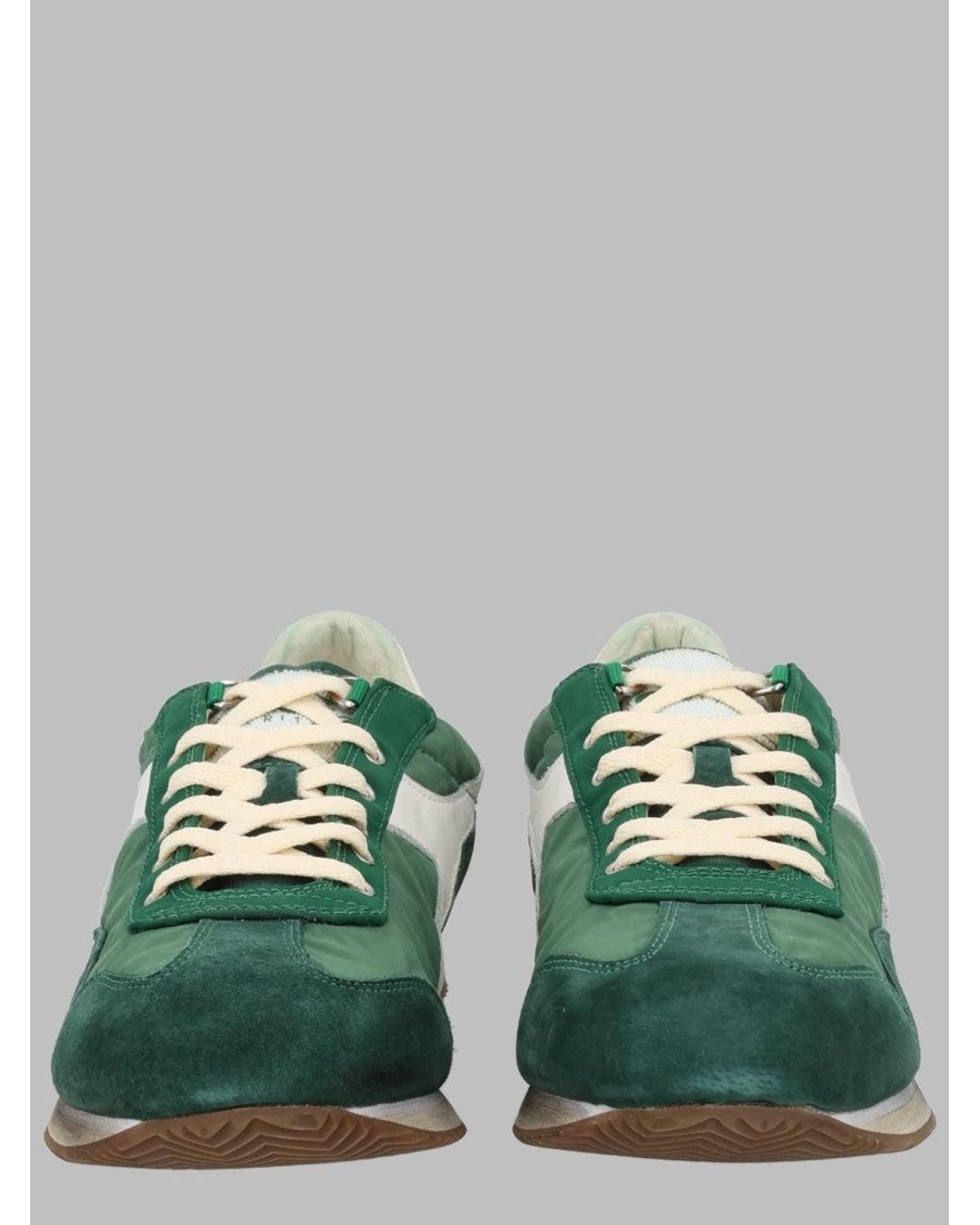 Diadora Green Retro Low-Top Sneakers for men