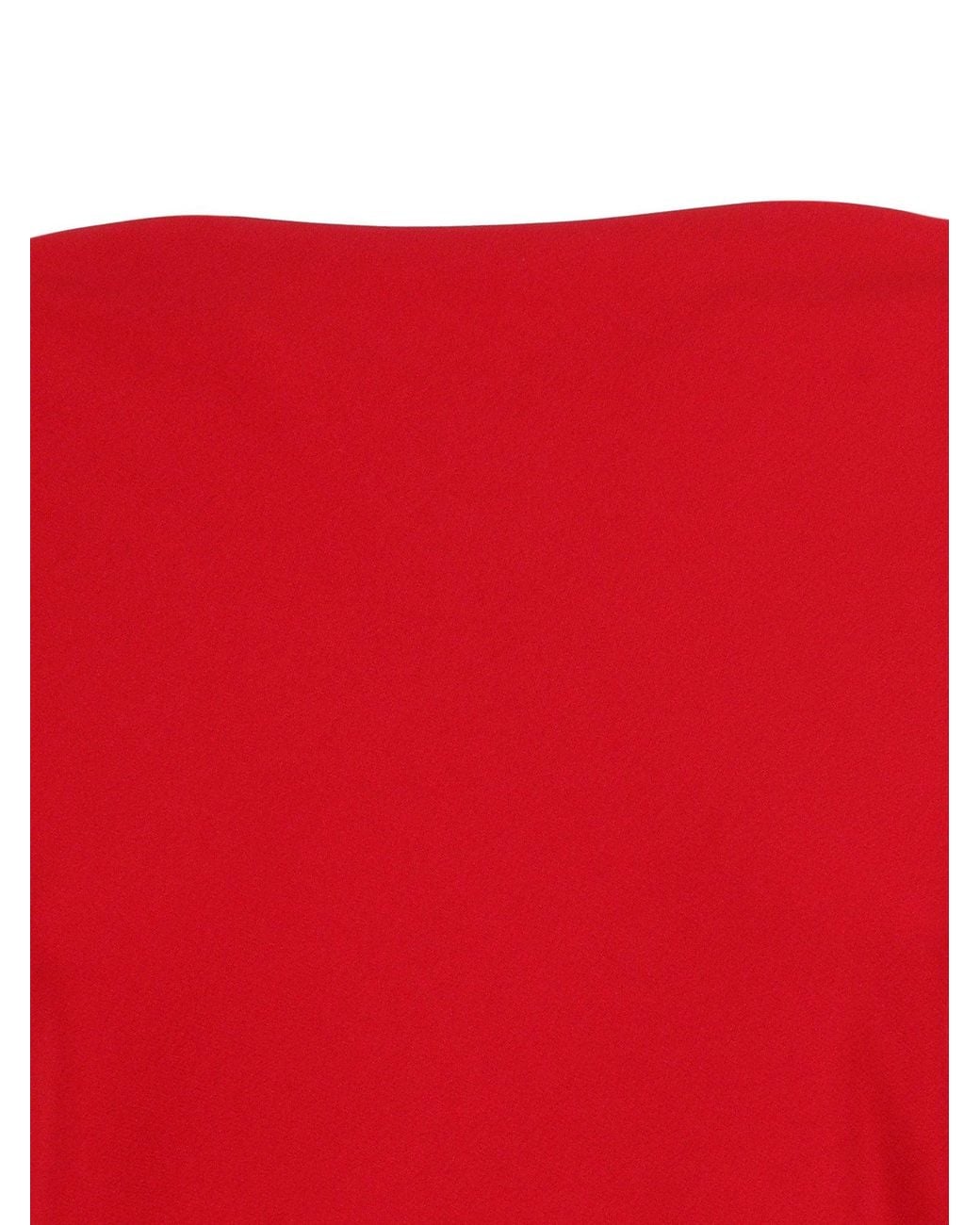 Alberta Ferretti Red Form-Fitting Dress With Minimalist Design