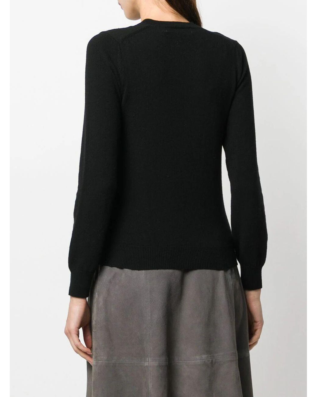 COMME DES GARÇONS PLAY Black Ladies Knit Pullover