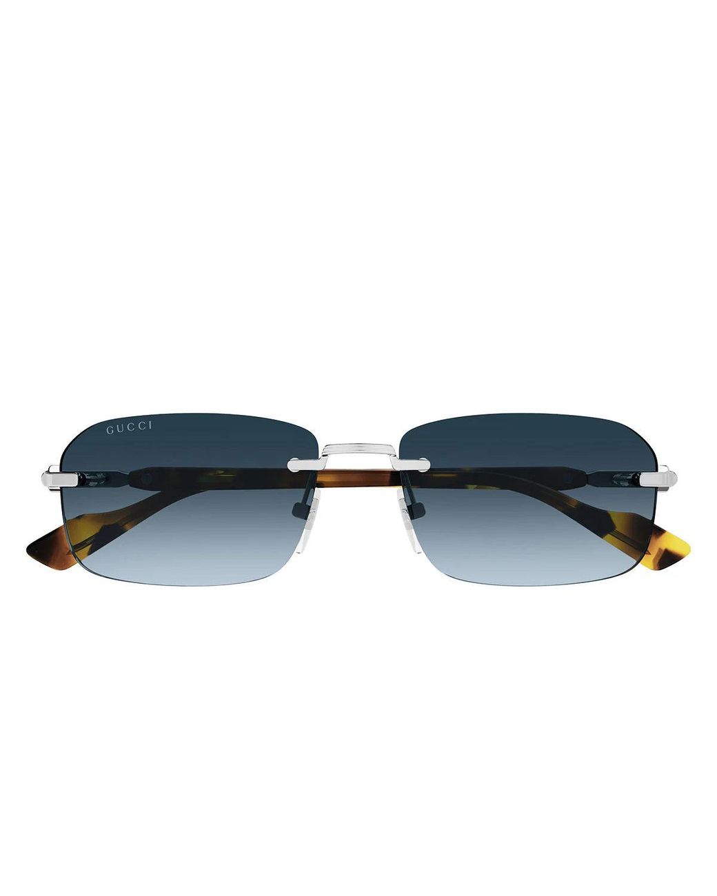 Gucci Eckige Sonnenbrille in Blue für Herren