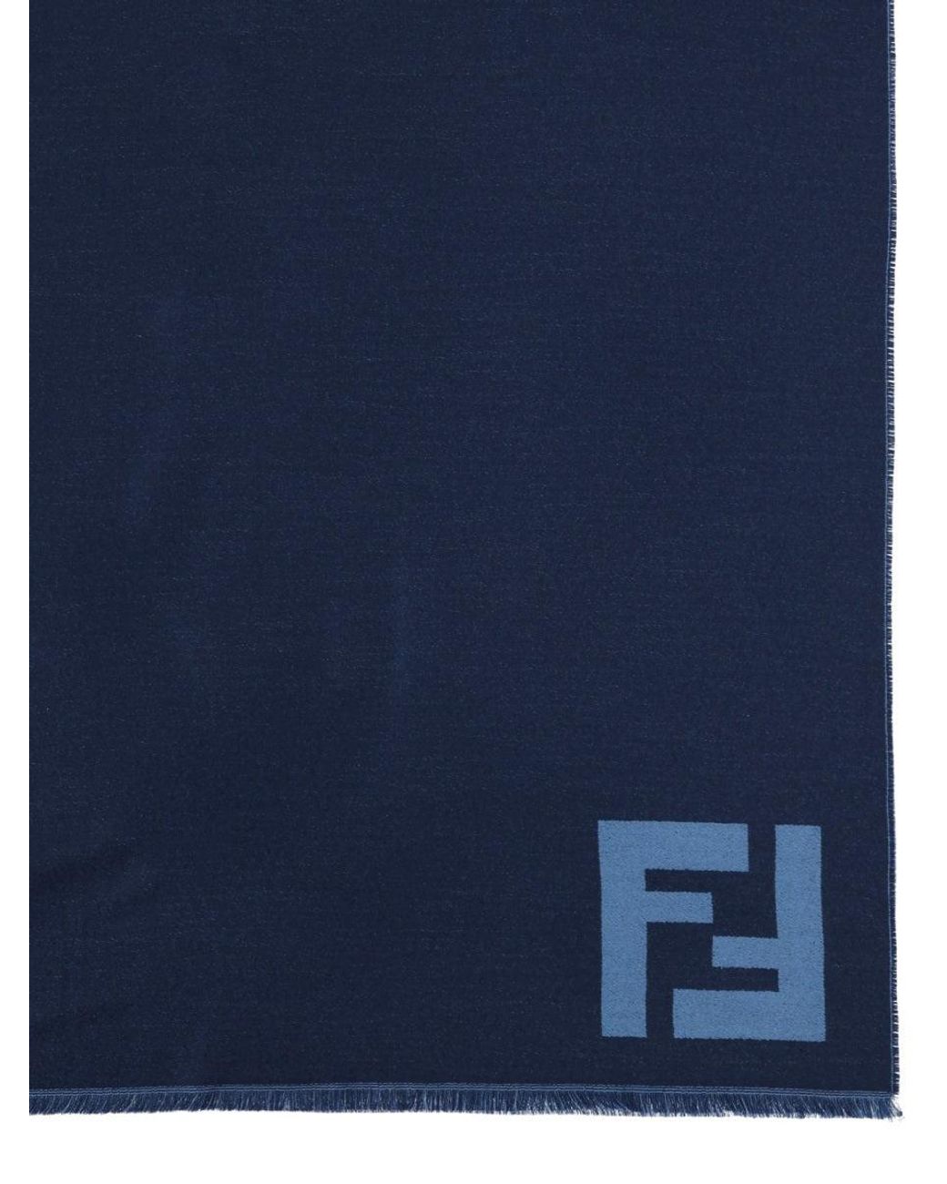 Fendi Blue Sciarpa for men