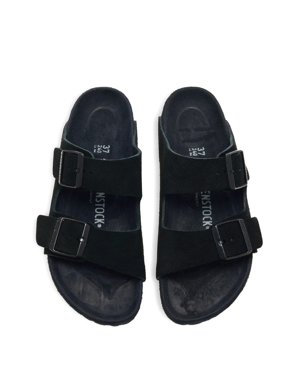 Birkenstock Black Arizona Exq, Suede Leather