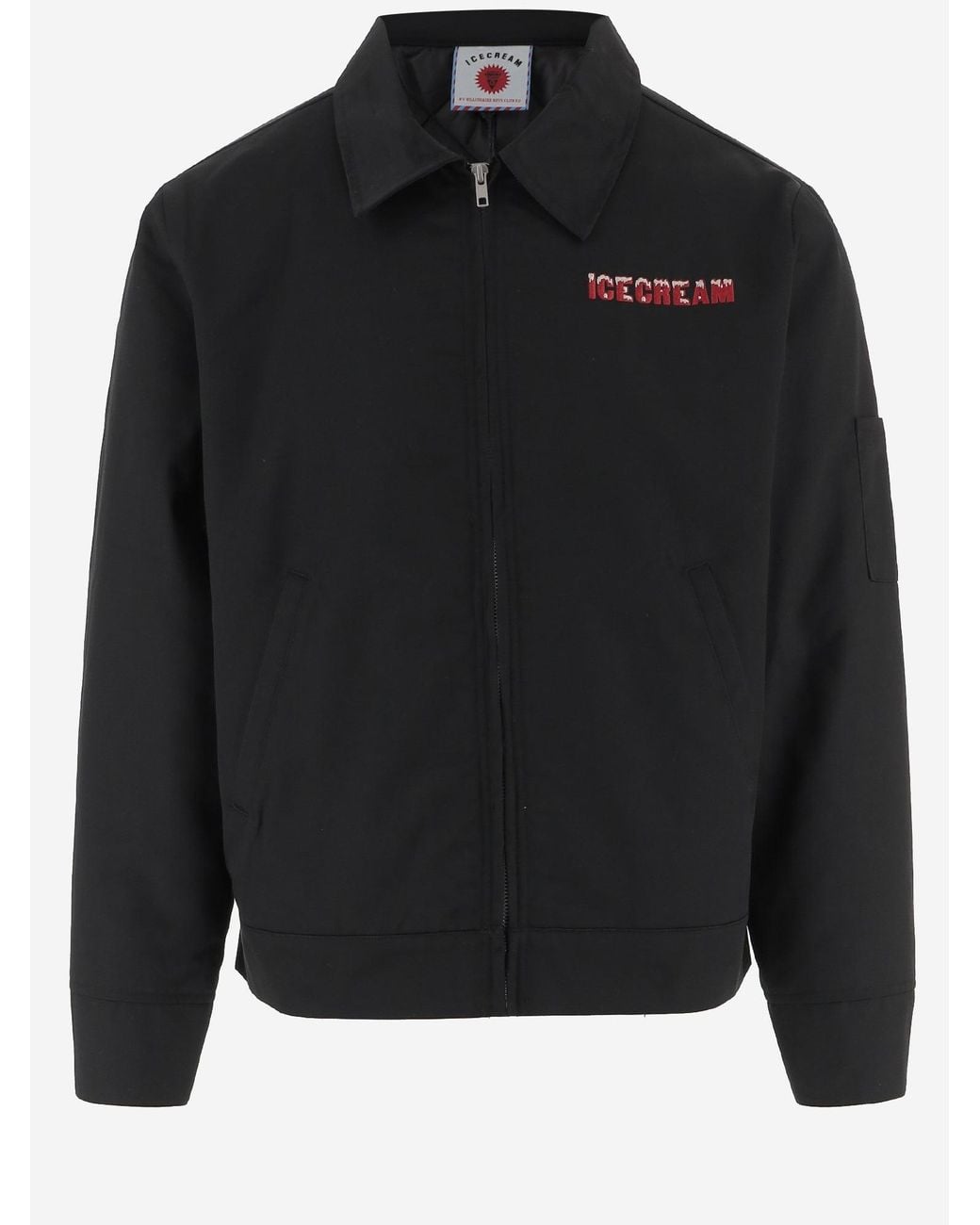 ICECREAM Black Drippy Jacket With Logo for men