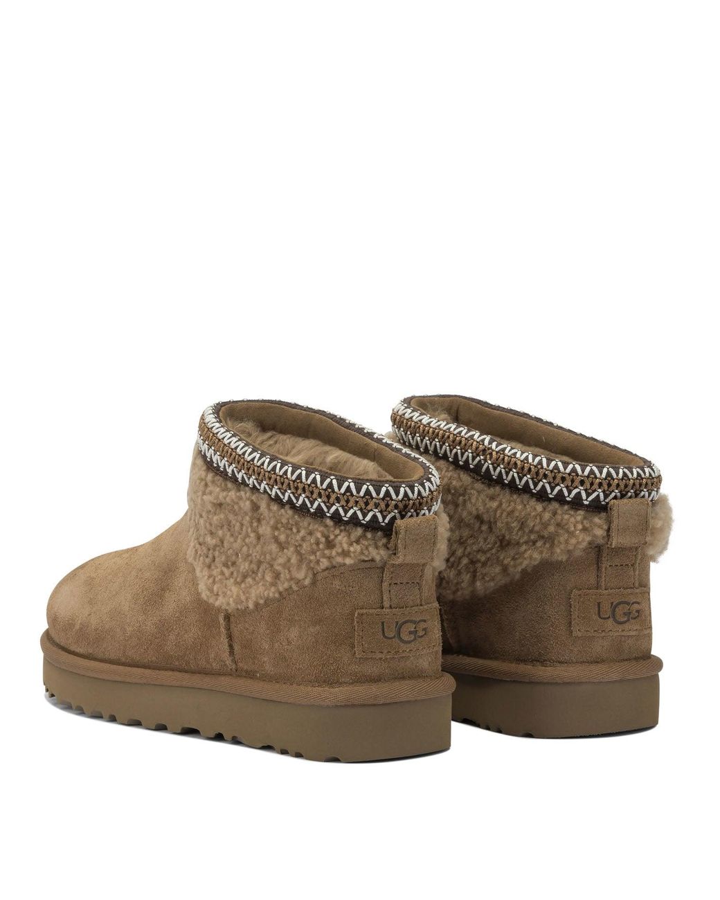 Ugg Brown Classic Ultra Mini Maxi Curly