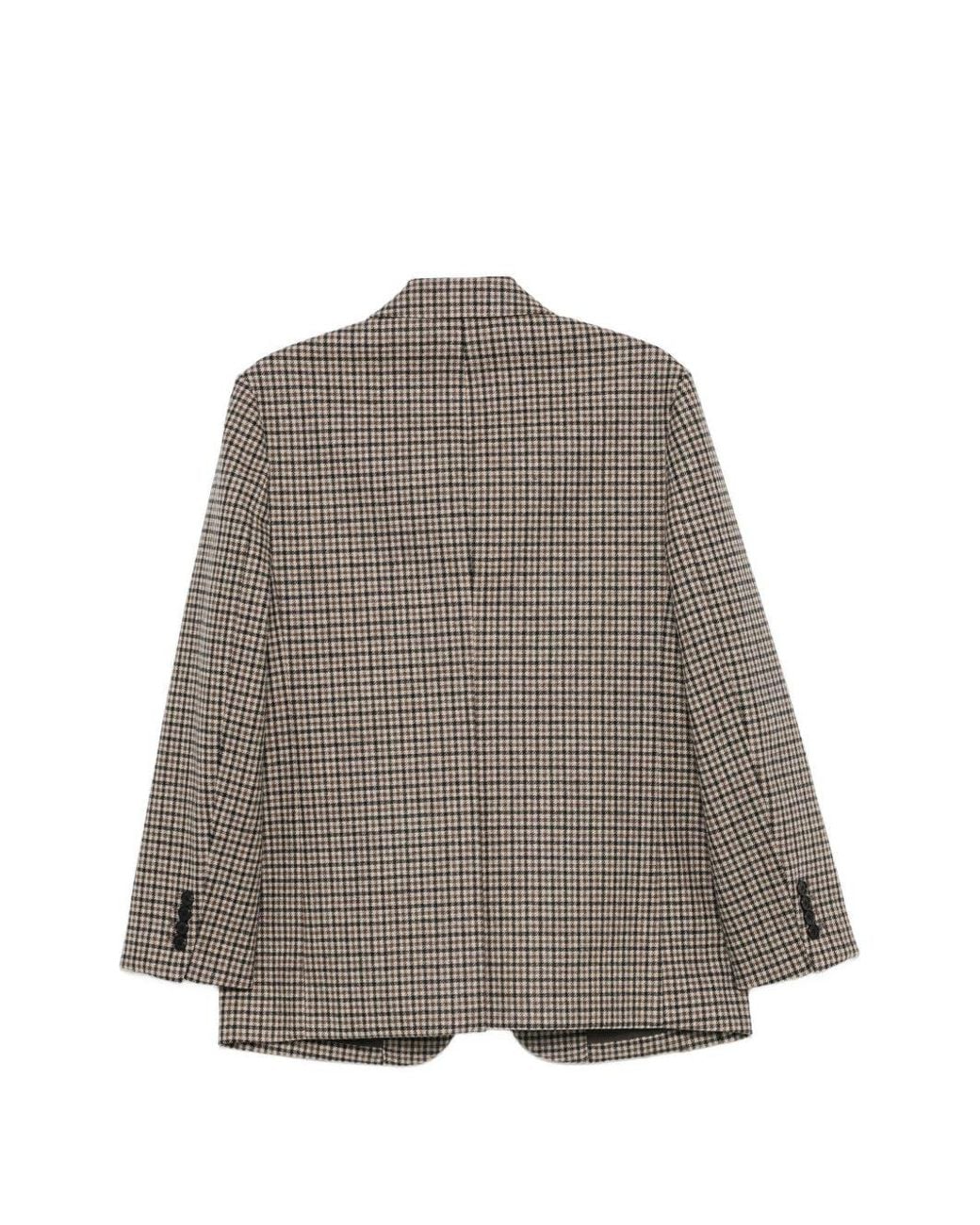 DUNST Gray Wool Single Breasted Blazer Jacket