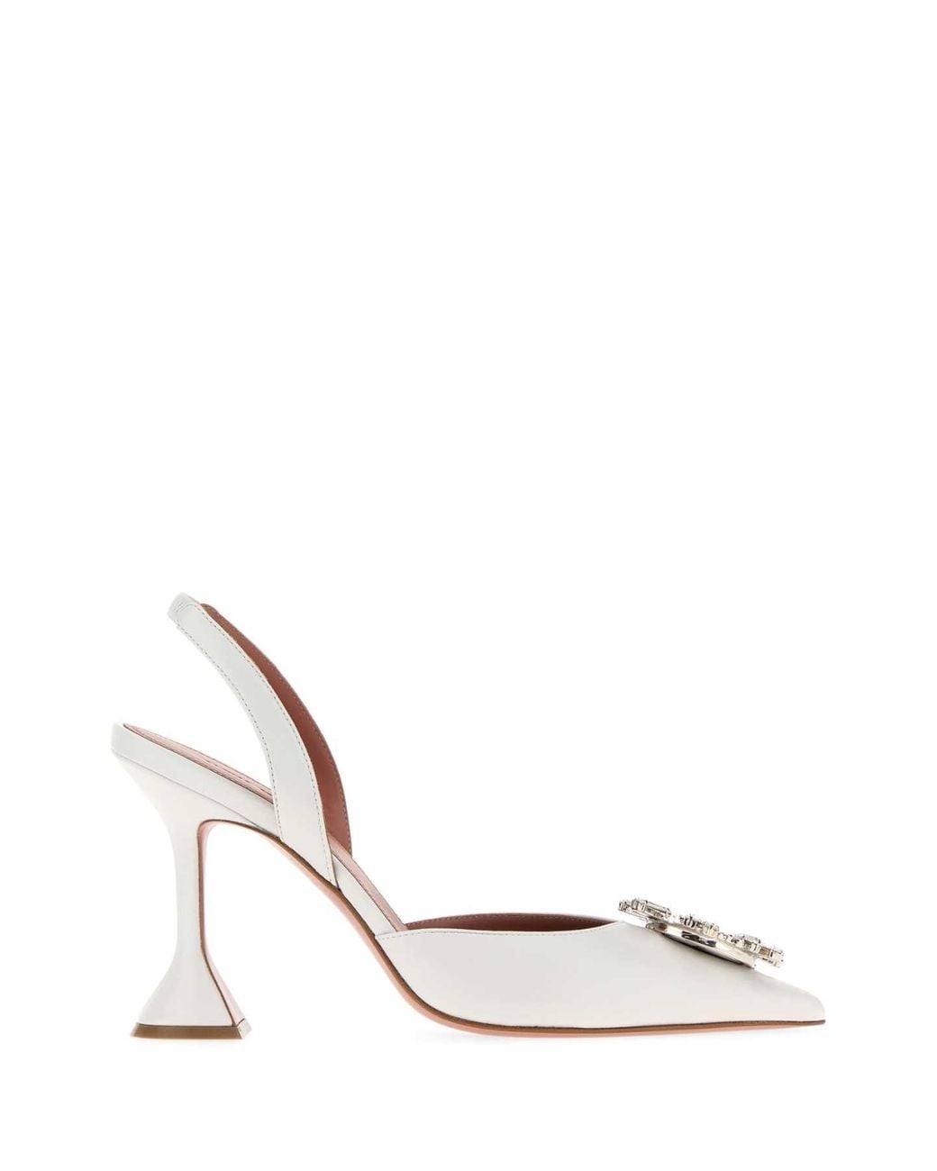 AMINA MUADDI White Begum Slingback Pumps 95