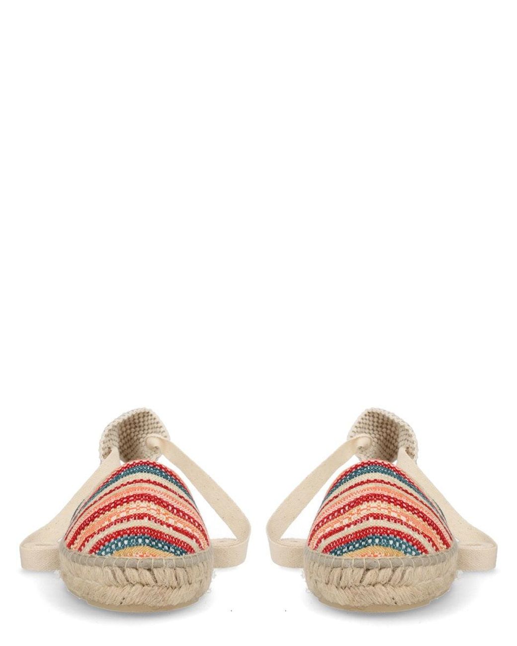 Manebí Pink Multicolour Cotton Flat