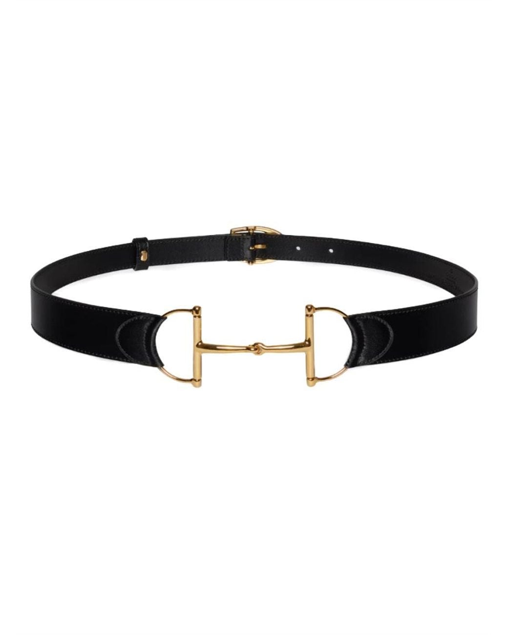 Gucci Black Belt Oversize Clamp Calfskin