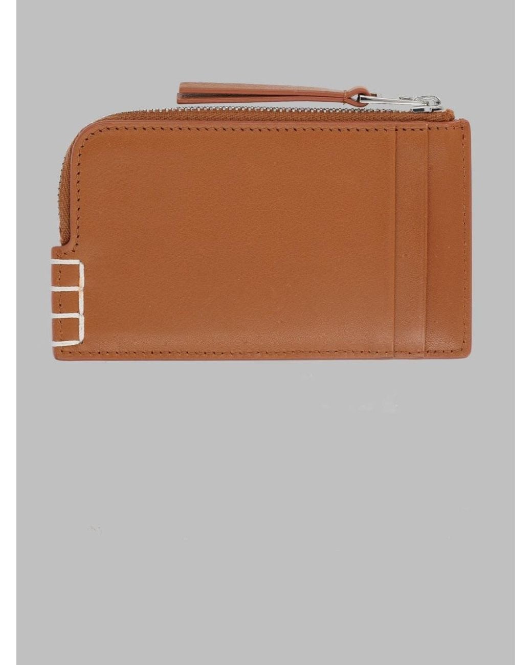 J.W. Anderson Brown Zip-Around Wallet Leather & Purses