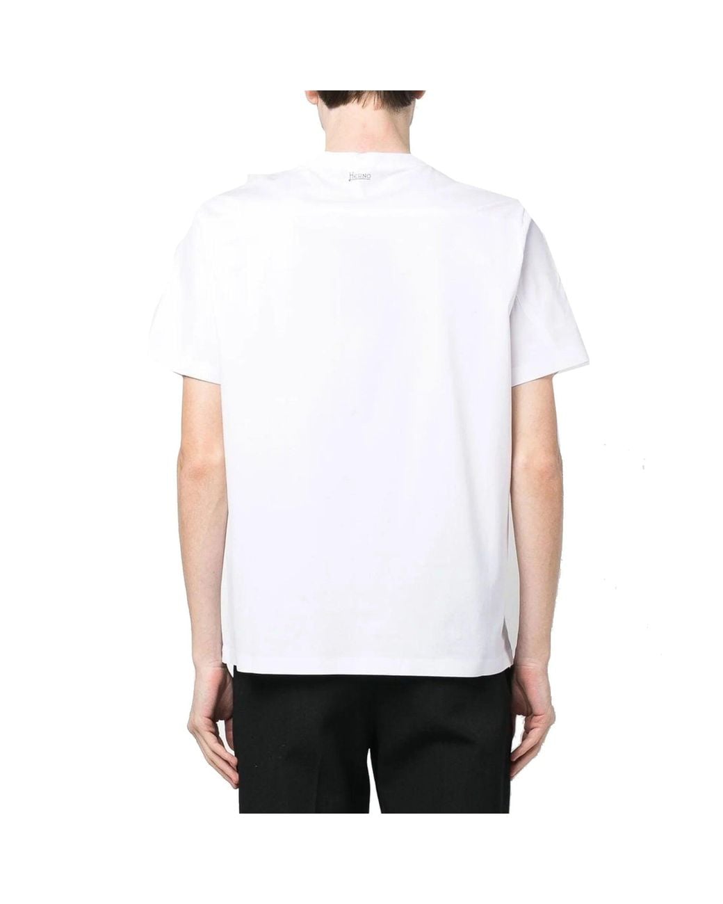 Herno White Cotton Blend T Shirt