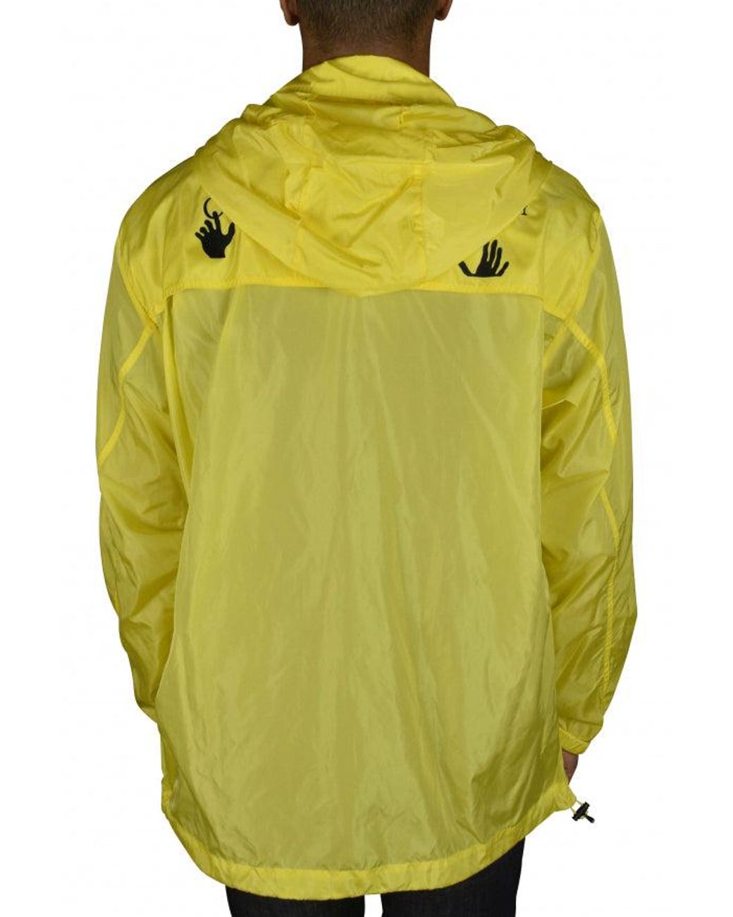 Off-White c/o Virgil Abloh Yellow Windbreaker With Iconic Logo Accents for men