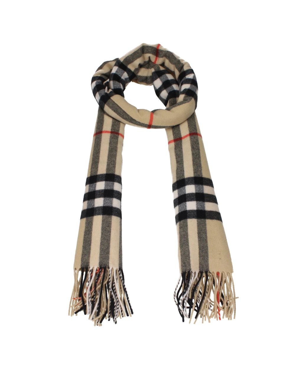Burberry Black Scarves Cashmere/Sand