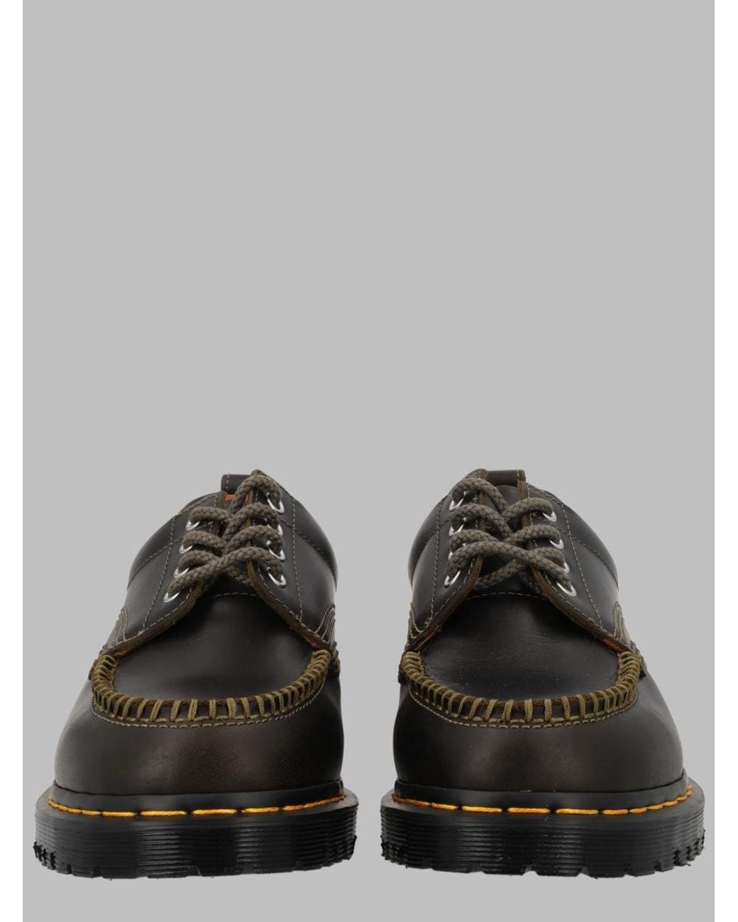 Dr. Martens Black Stringata "Lowell" Con Punta Moc