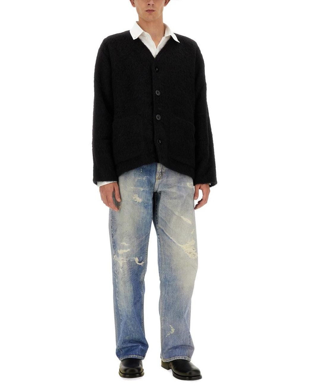 Our Legacy Black Cardigan Scollo A V for men