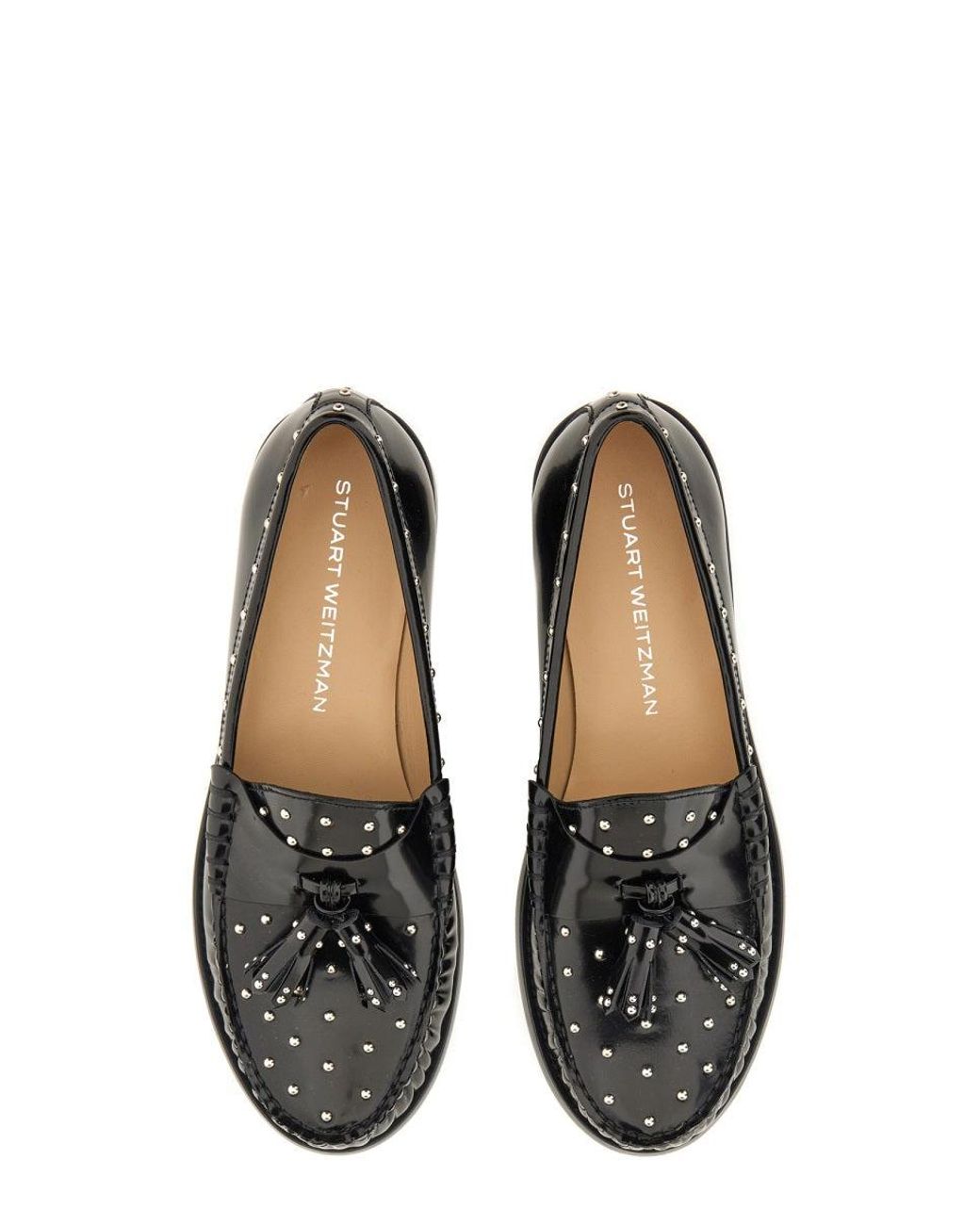 Stuart Weitzman Black Lottie" Moccasin