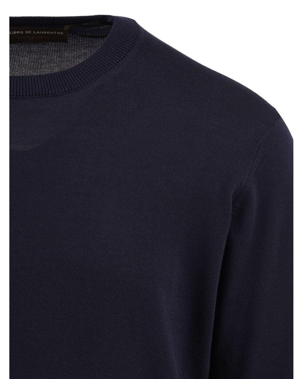 Filippo De Laurentis Blue Sweaters
