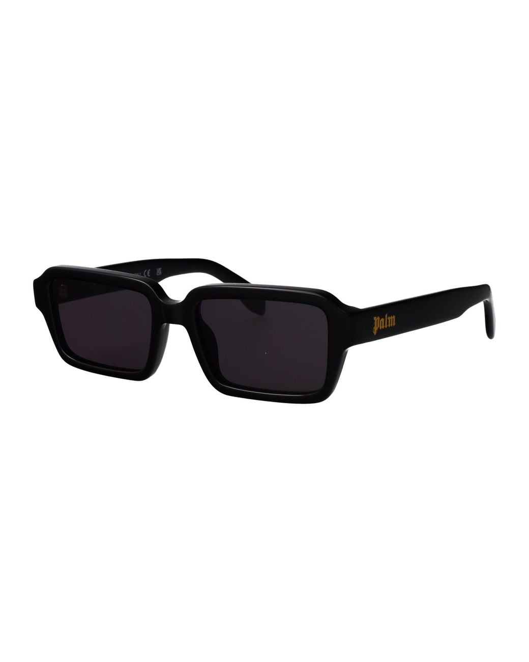 Palm Angels Black Shiny Acetate Sunglasses