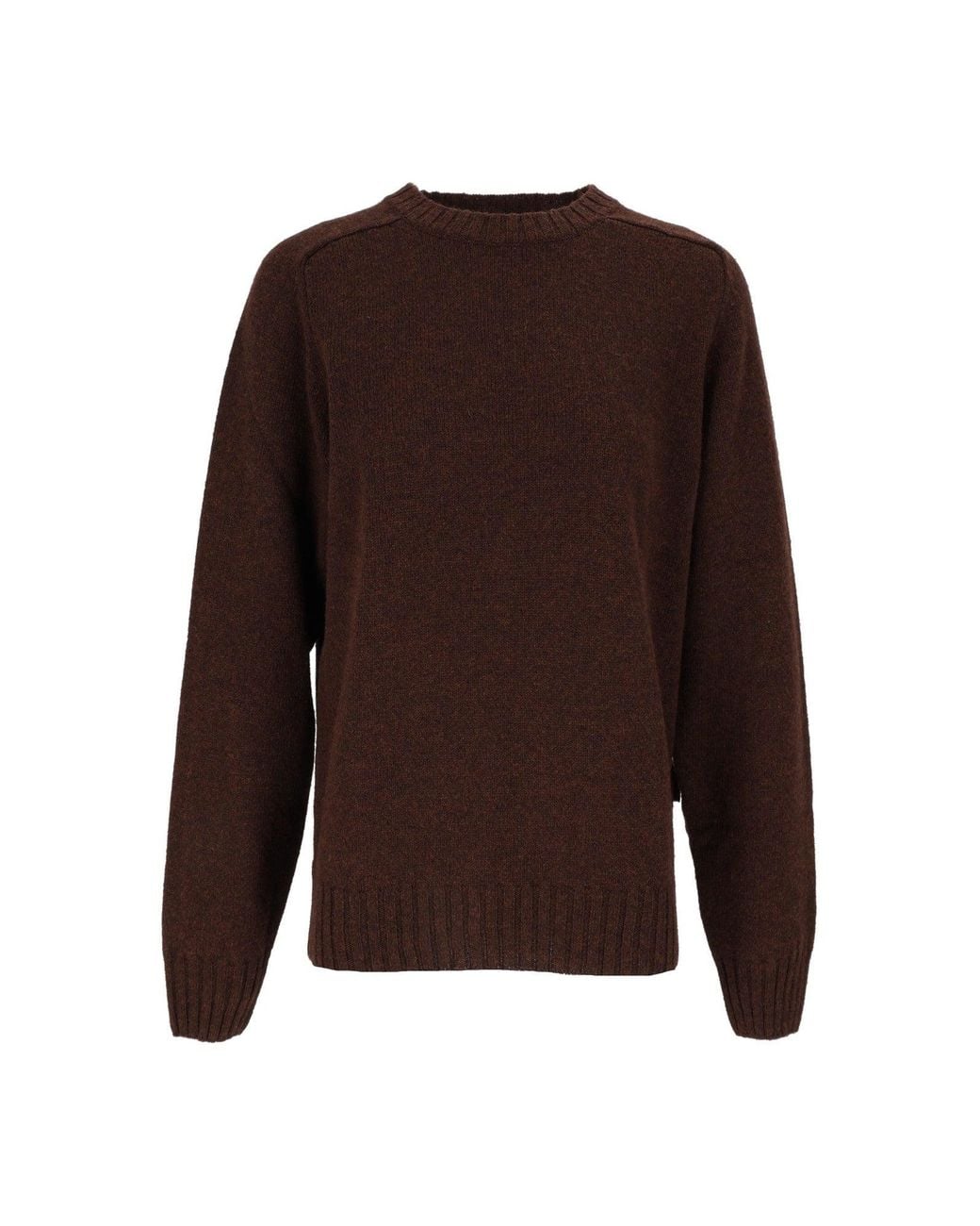 Sebago Brown Gilead Maglia Round Neck Wool Sweater for men