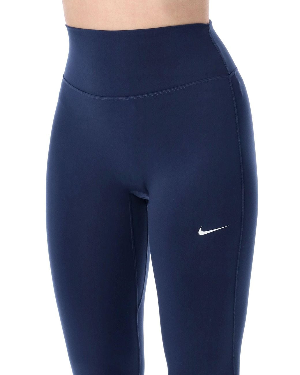 Nike Blue High-Waisted Flared Leggings