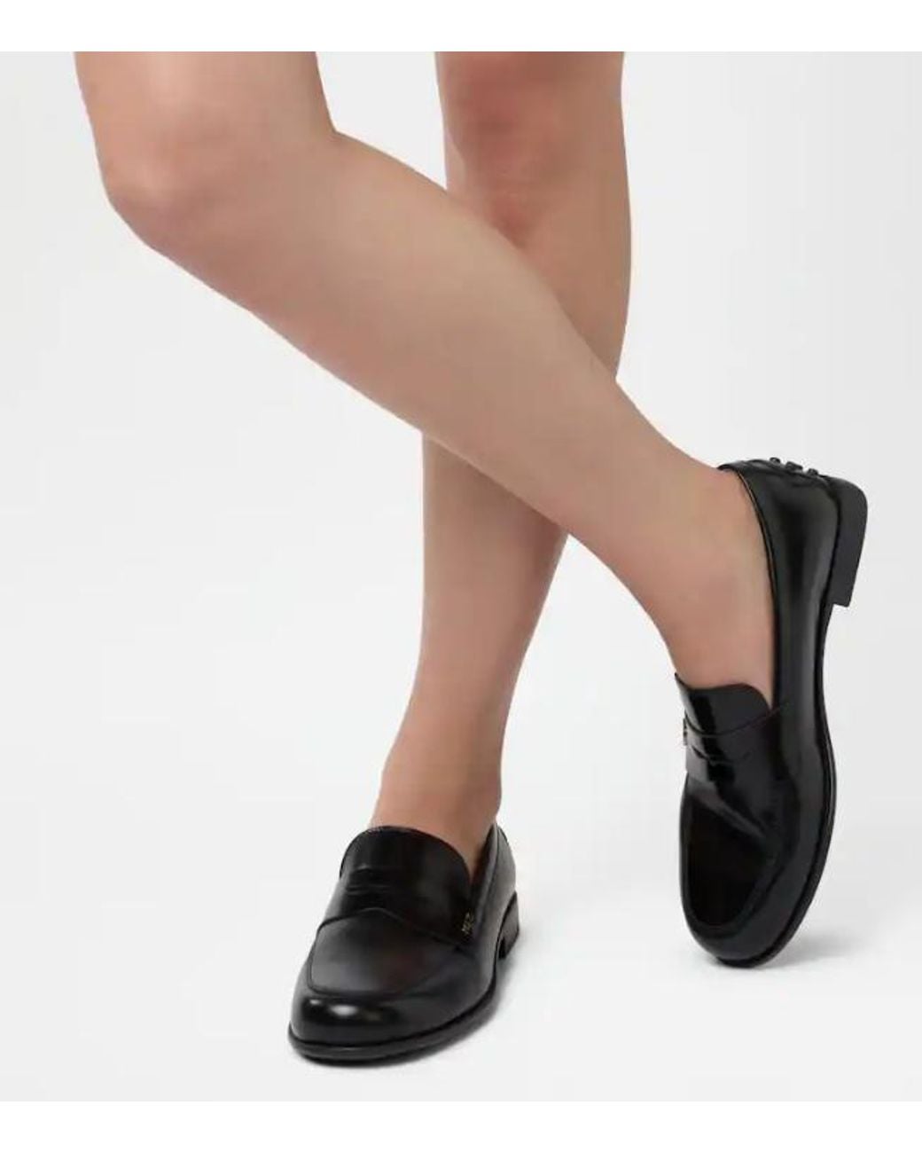 Tod's Black Leder-Loafer