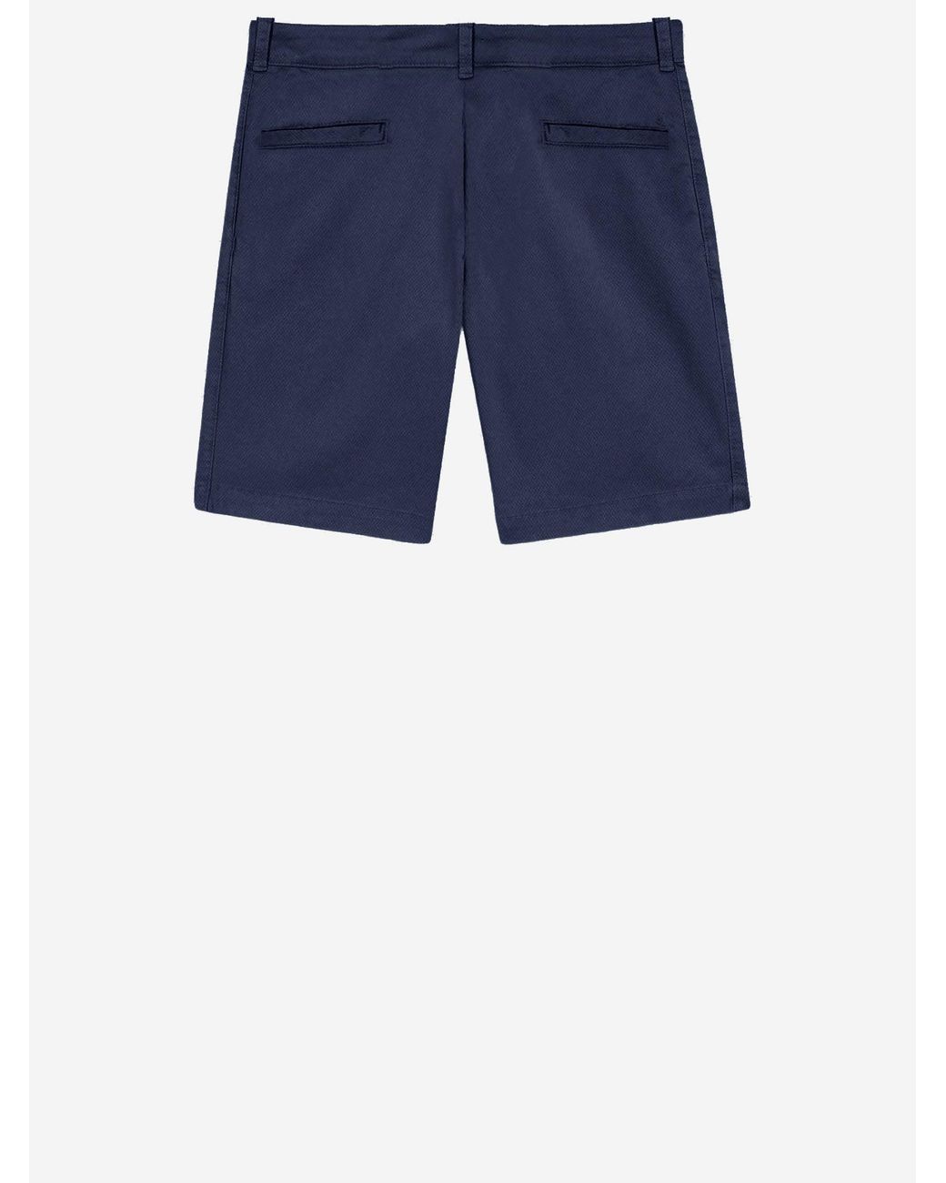 Boss Blue Stretch Cotton Shorts for men