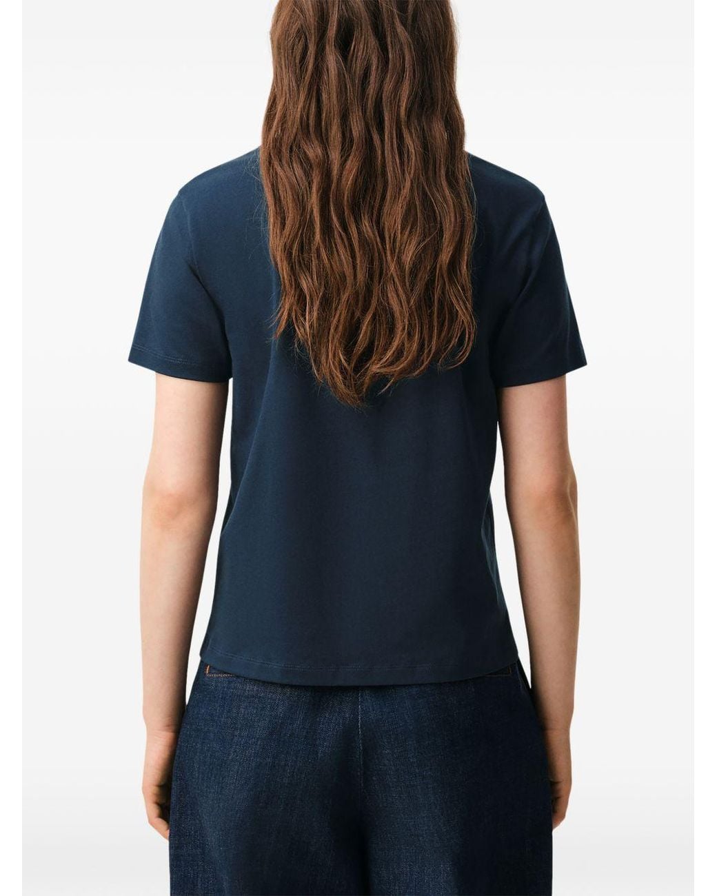AMI Blue Ami De Coeur Cotton T Shirt