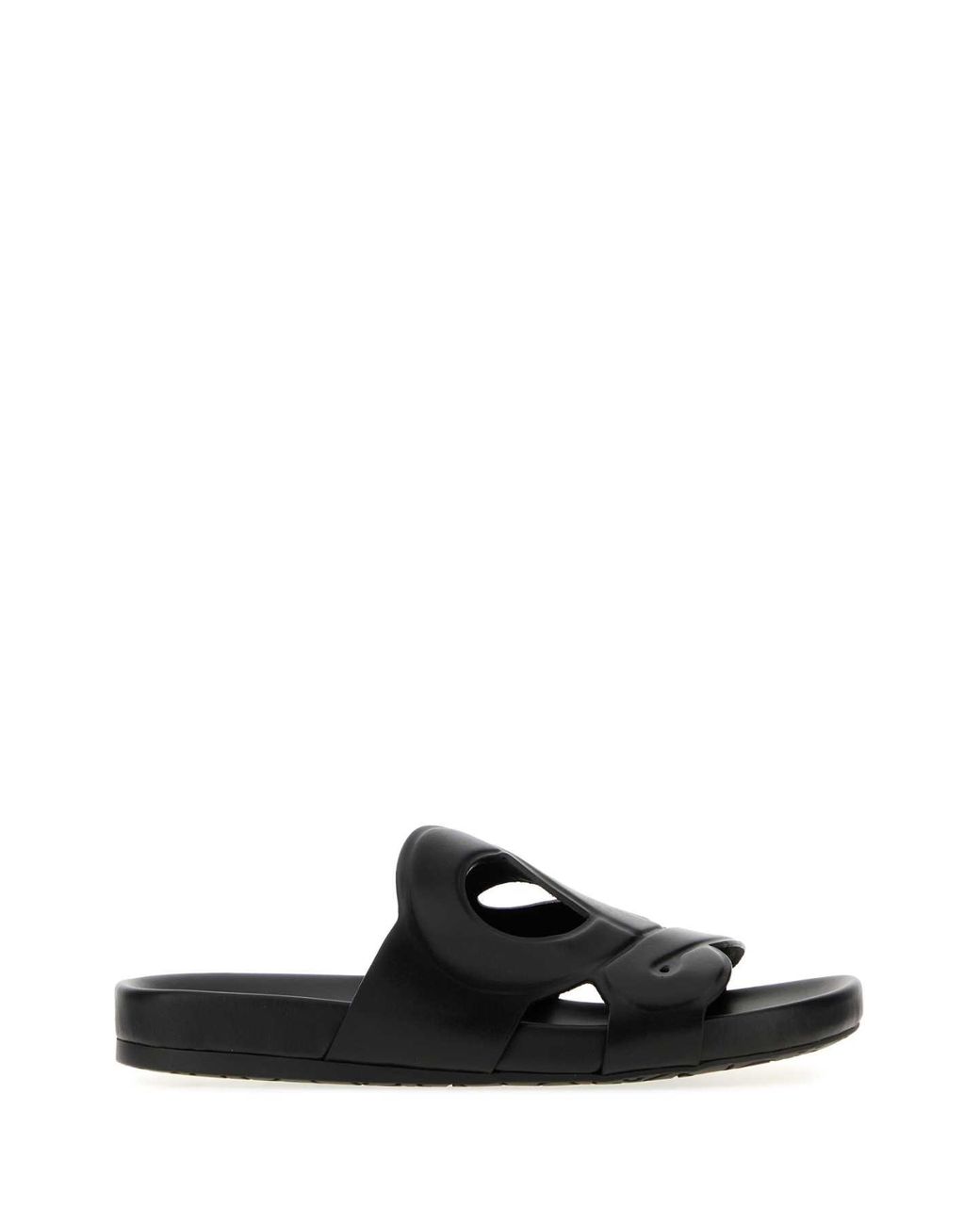 Loewe Black Leather Paula S Ibiza Ease Monogram Slippers