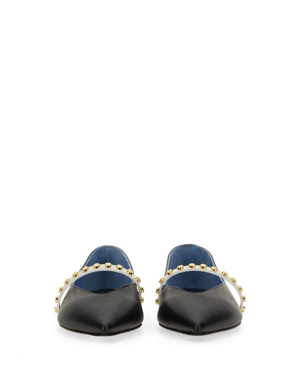 McQueen Black Alexander Mc Queen Leather Ballerina