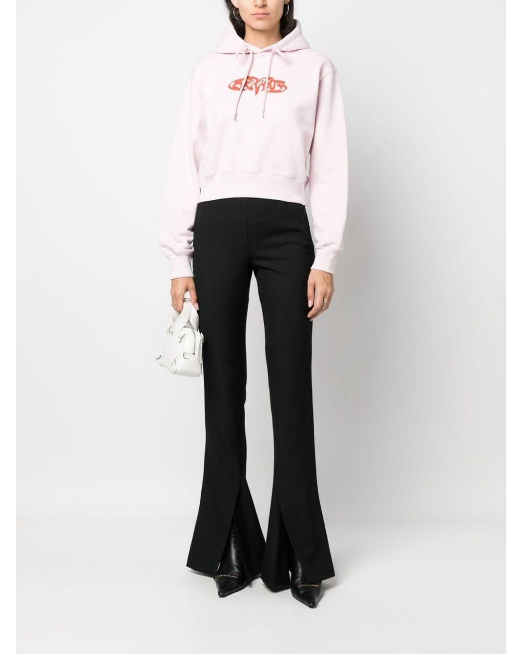 Ambush Black High-Waist-Hose Mit Schlitzen