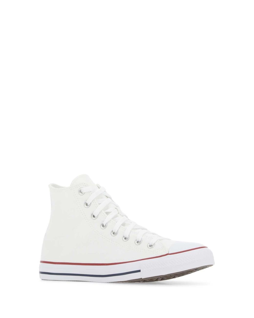 Converse White Canvas Chuck Taylor Hi Sneakers