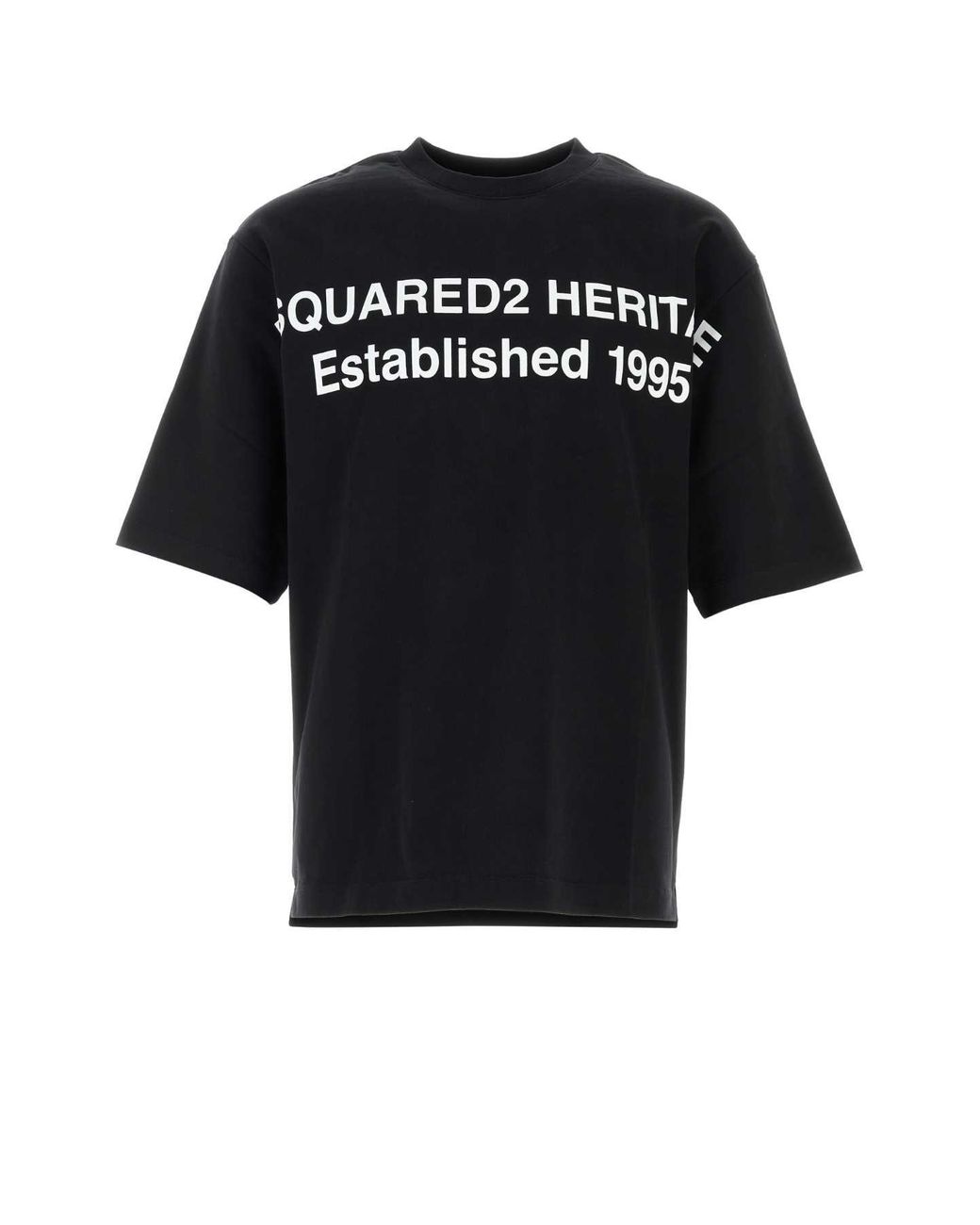 DSquared² Black Cotton Oversize T Shirt