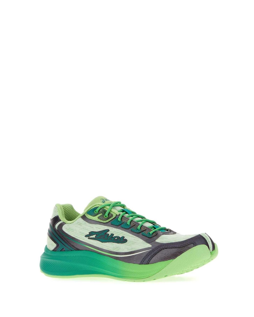 Asics Green Ff Ii Fabric Sneaker With Rubber Sole