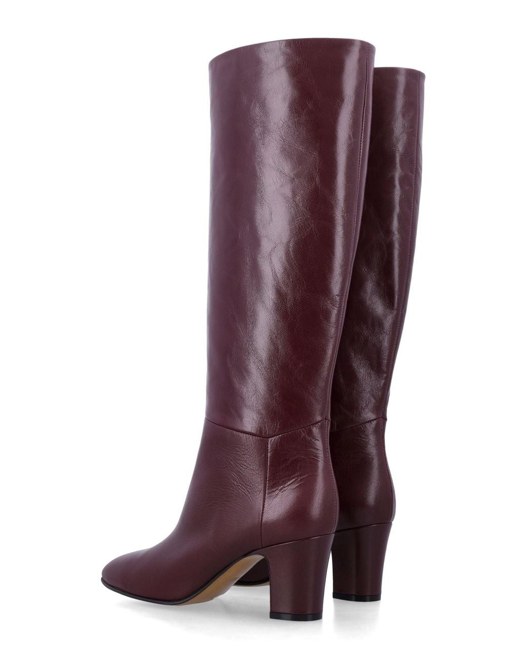 Alberta Ferretti Purple Alberta Ferretti Leather Knee Boots