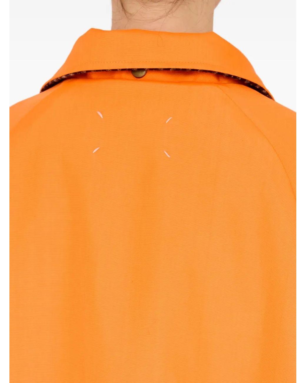 Maison Margiela Orange Snap-Button Jacket