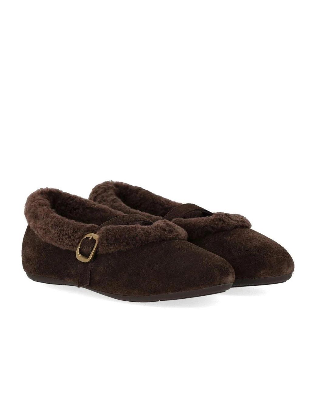 MISS OLIVIA Brown Lou Ballet Flat Shoe