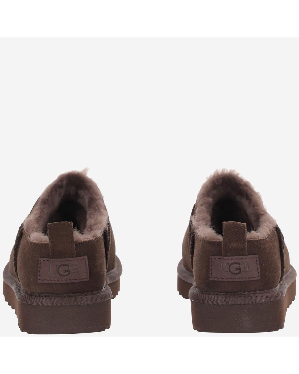 Ugg Brown Ankle Boots Classic Micro Suede
