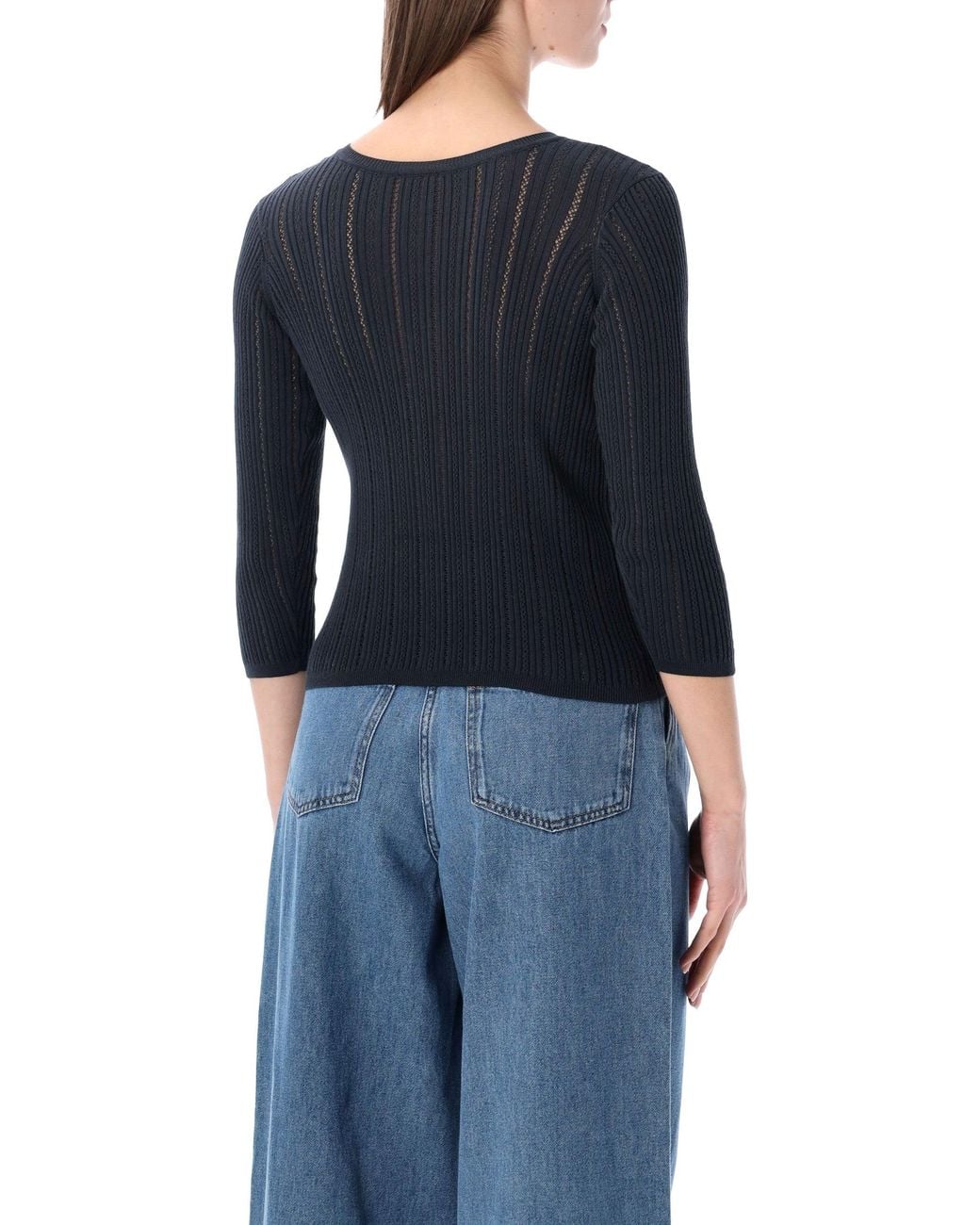 Sessun Blue Sessùn Alencar Cable-Knit Jumper