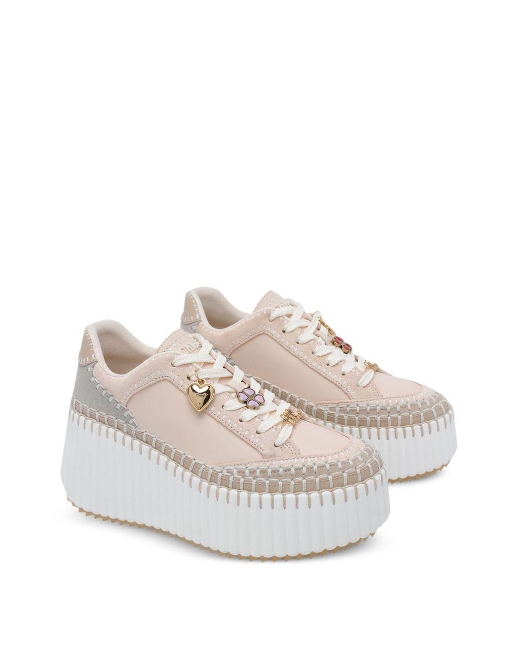 Chloé White Nama Sneaker