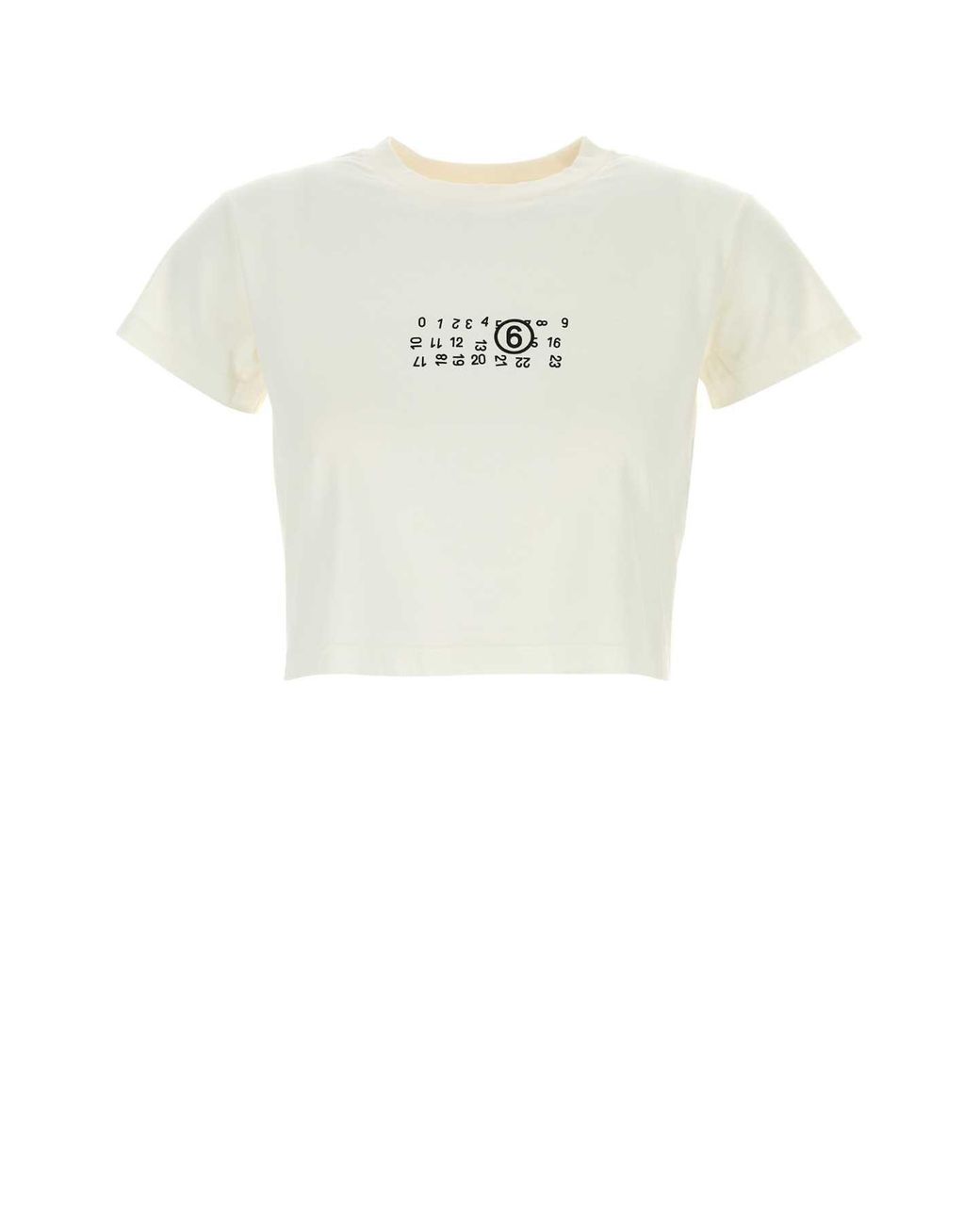 MM6 by Maison Margiela White Cotton T-Shirt