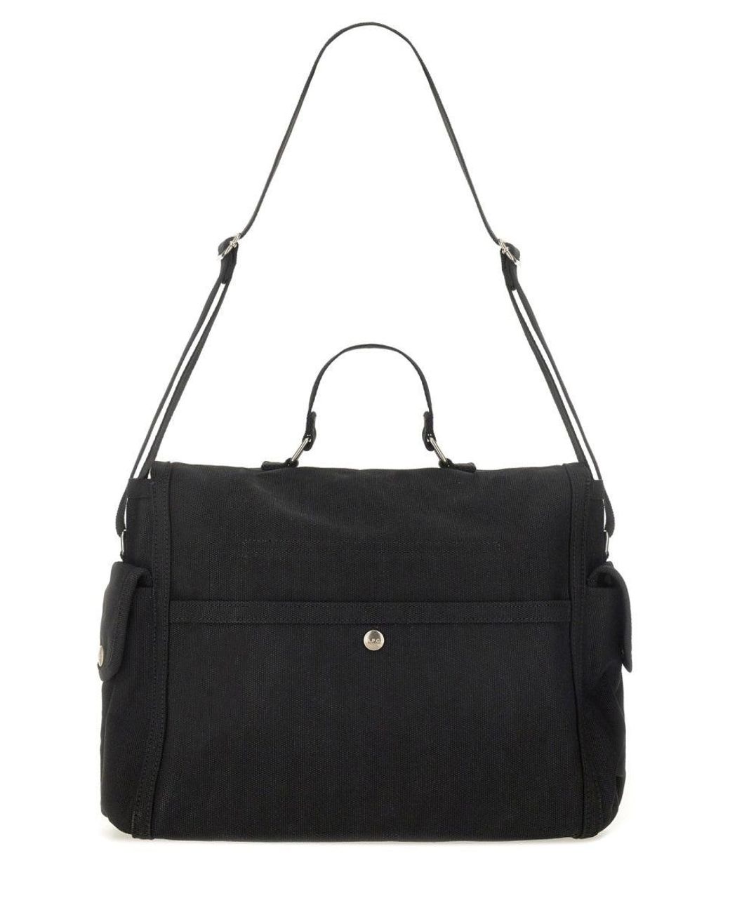 A.P.C. Black Borsa A Tracolla Con Logo for men