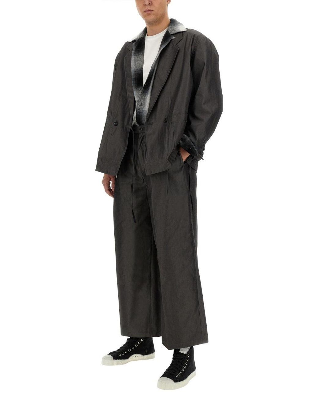 A.I.E. Black Cotton Shirt for men