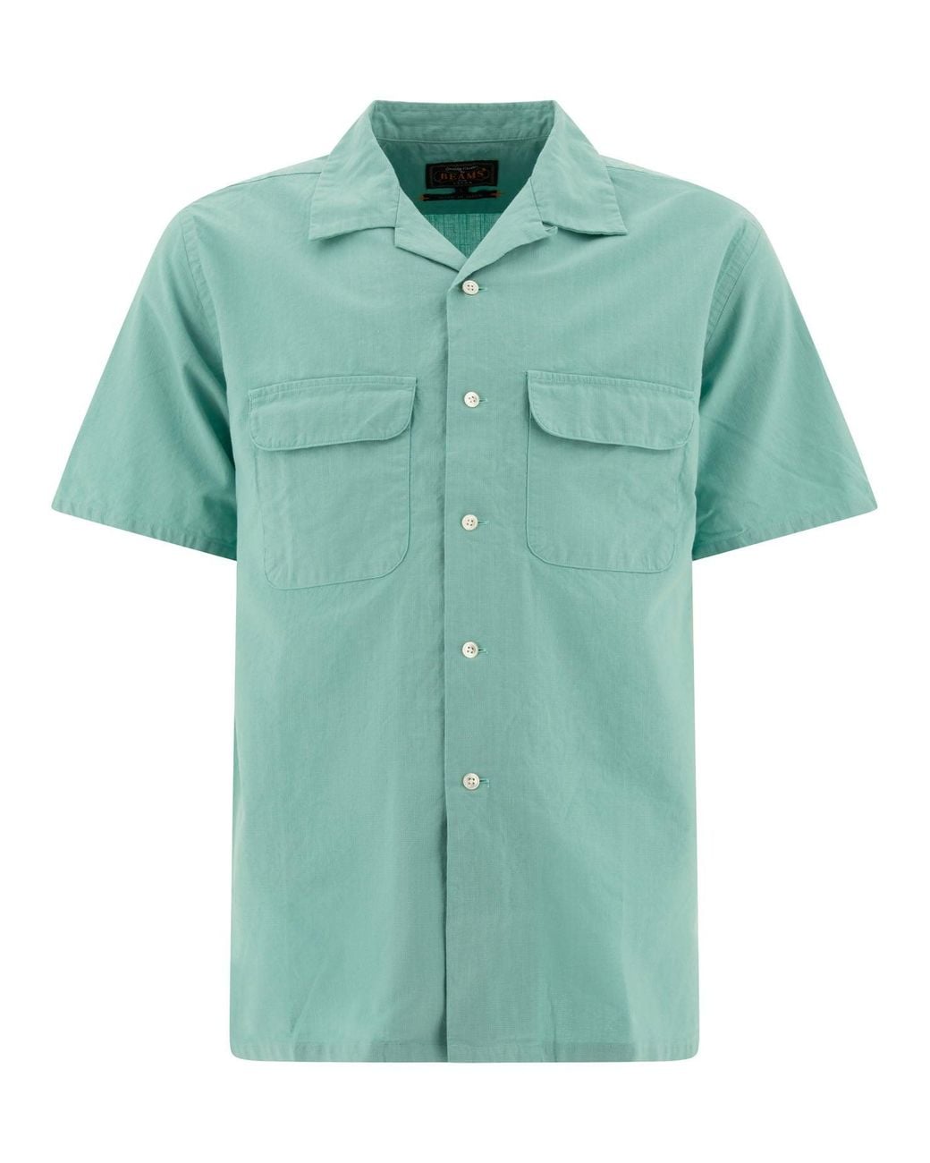 Beams Plus Green Shirt With Pockets Shirts for men
