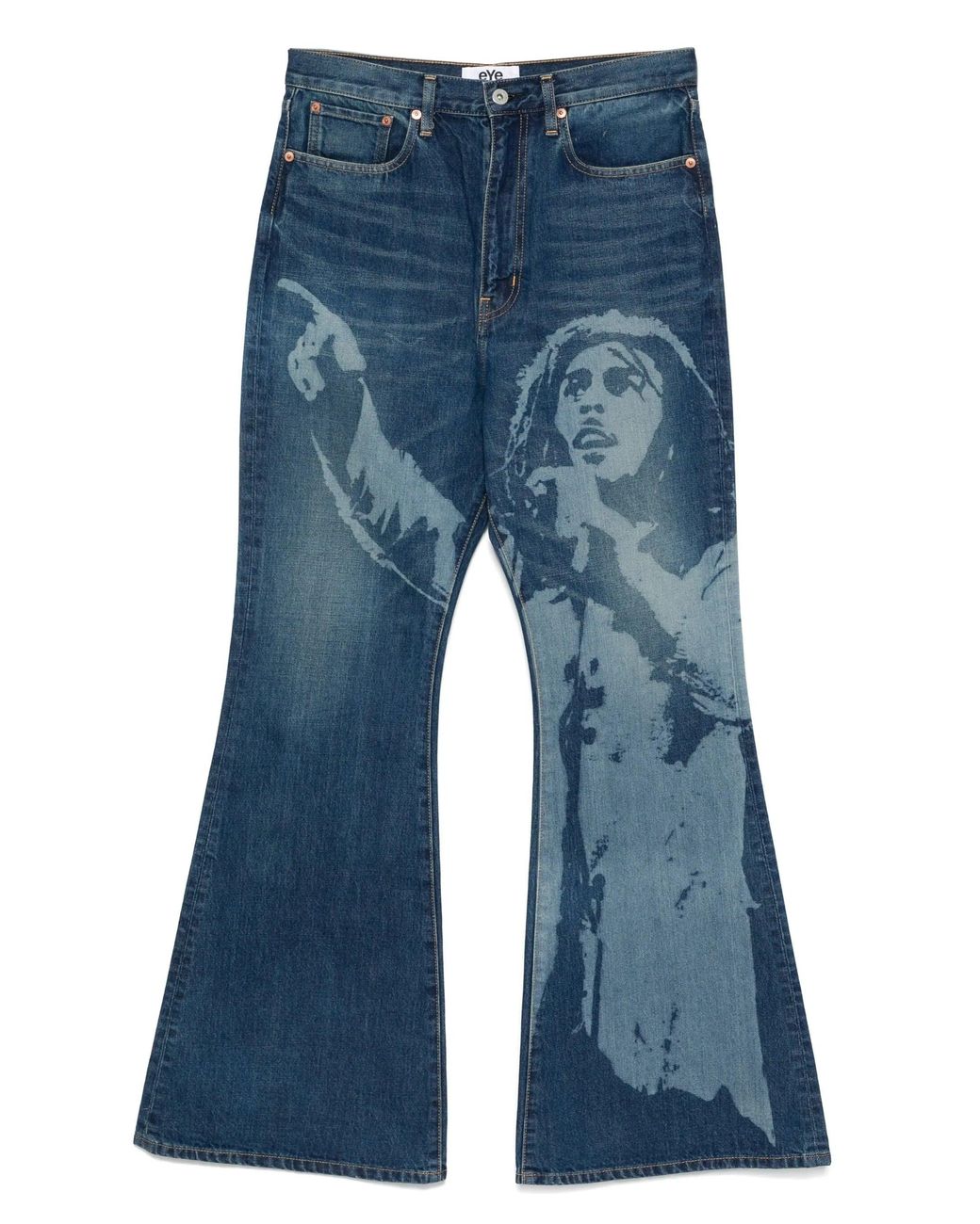 Junya Watanabe Jeans Met Print in het Blue voor heren