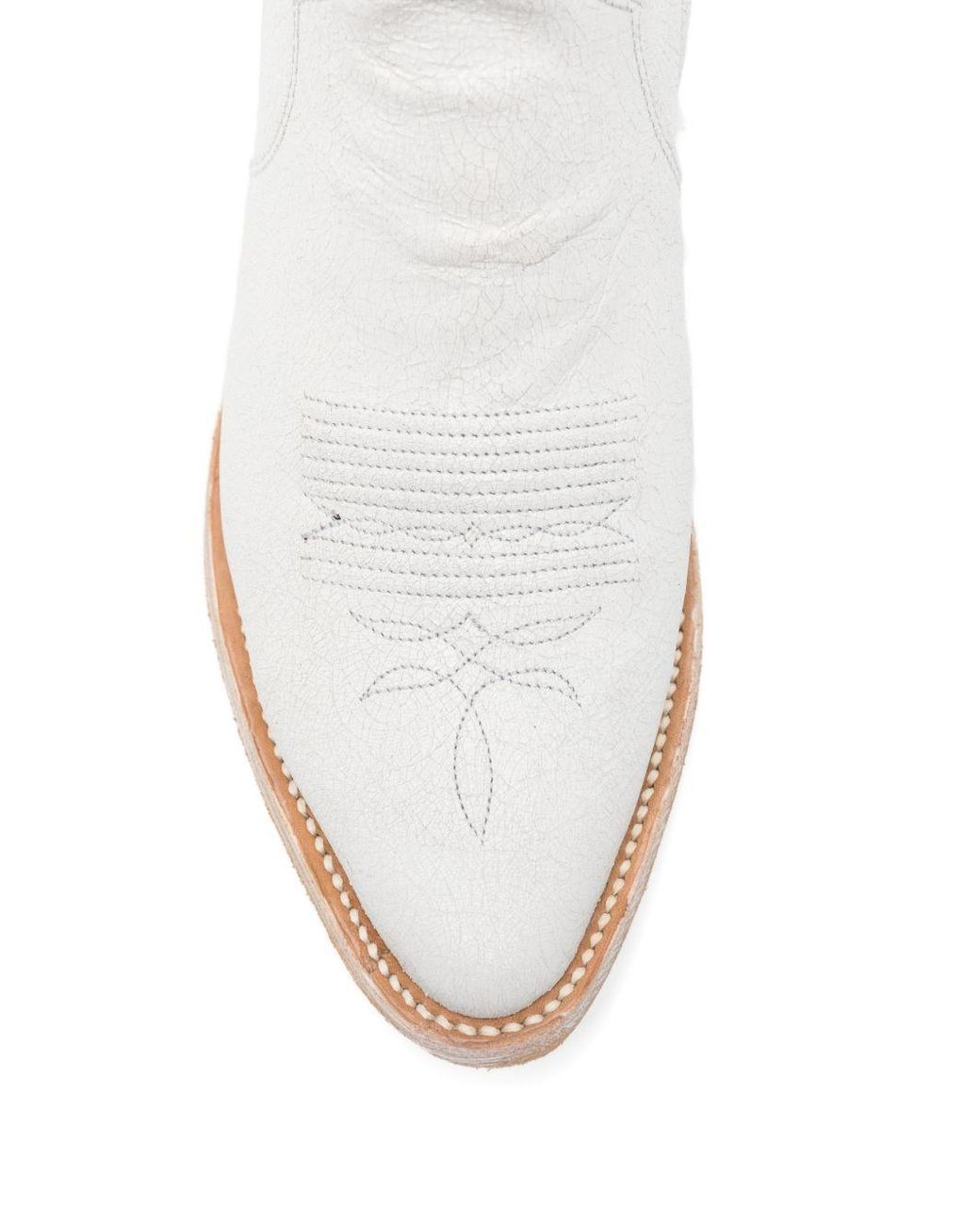 COMME DES GARÇONS X MEXICANA Leren Enkellaarzen in het White