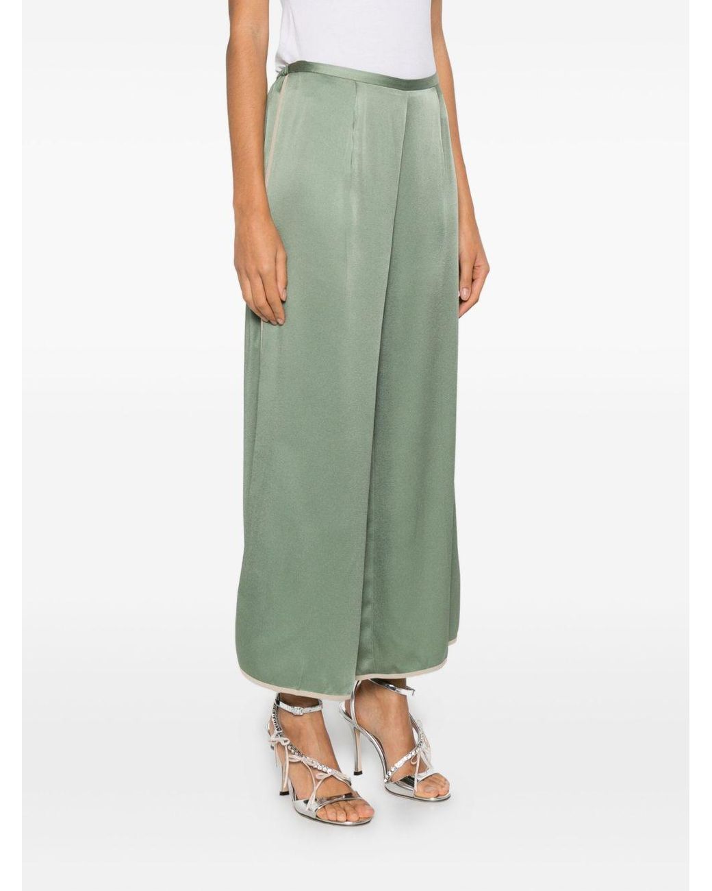 Forte_forte Green Cropped Trousers