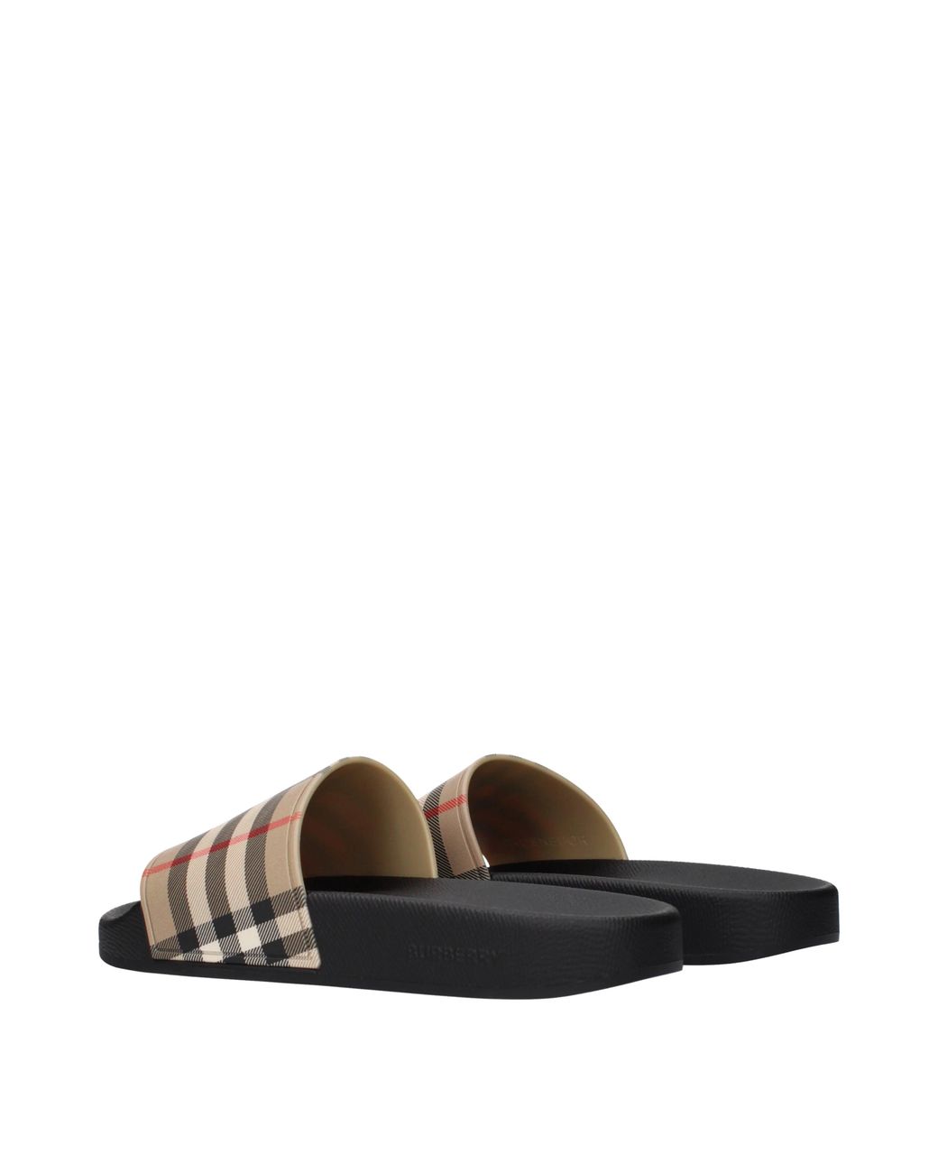 Burberry Brown Sandals And Clogs Rubber