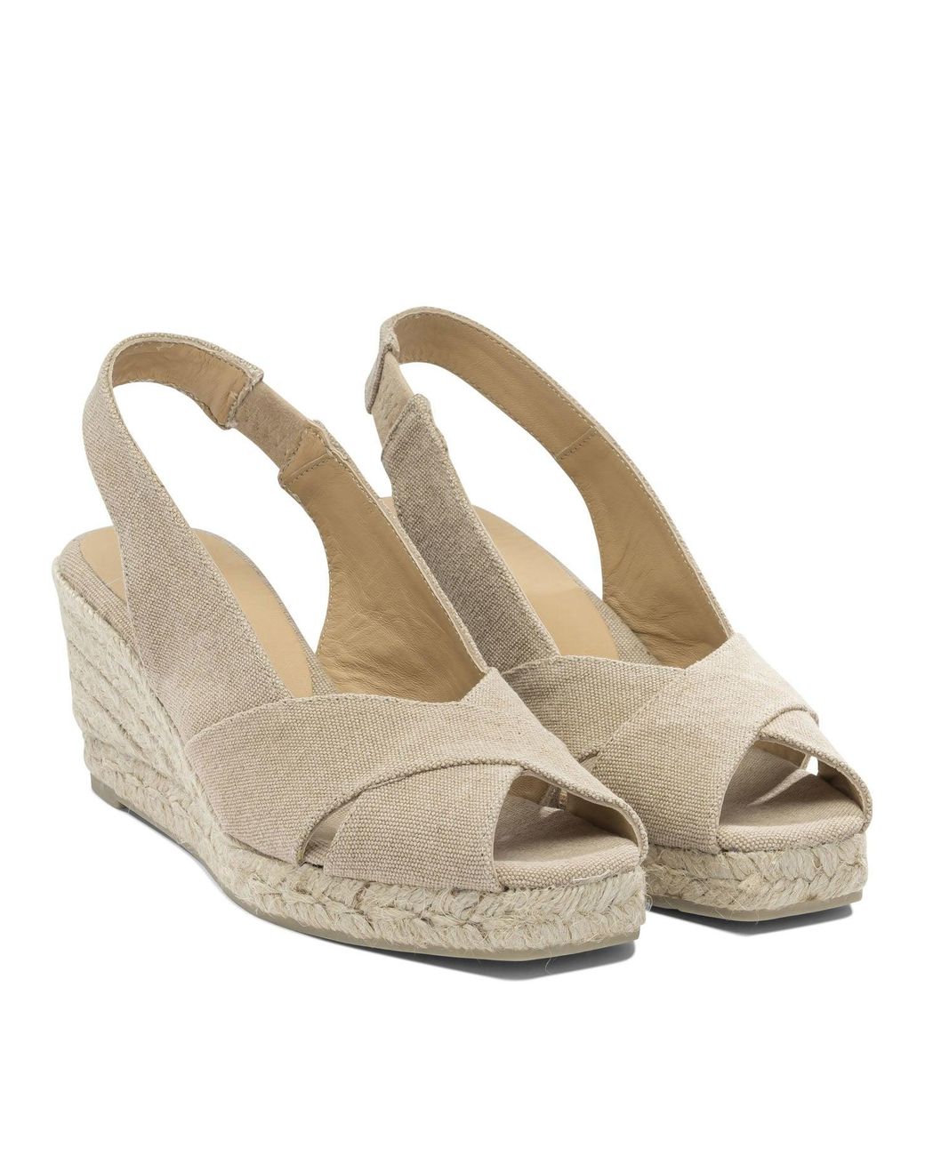 Castaner White "Diana 70 Mm" Heeled Espadrilles