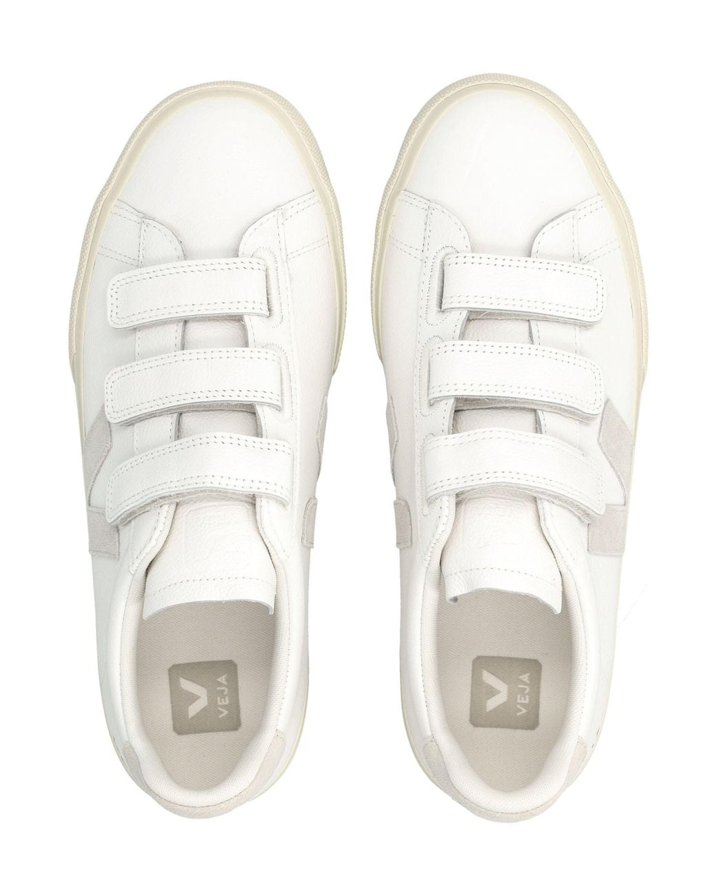 Veja White Recife Leather And Natural Sneakers