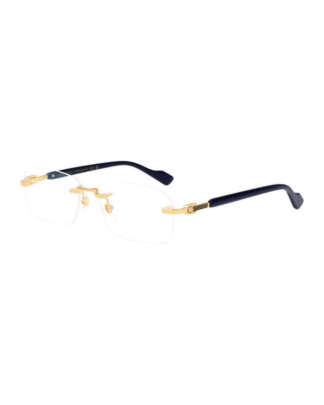 Gucci Metallic Metal Glasses for men